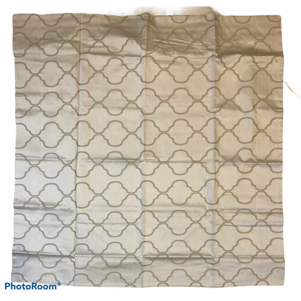 Williams‎ Sonoma NWT 2Pc Home Iron Gate Jacquard Bedding 2 Euro Shams Tan Gold